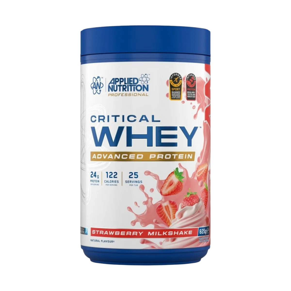 Applied Nutrition Critical Whey Strawberry Milkshake 825g