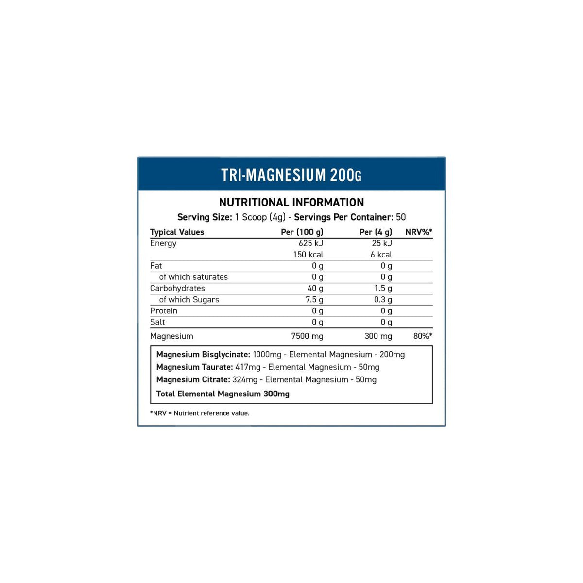 Applied Nutrition Tri Magnesium Blue Raspberry 200mg